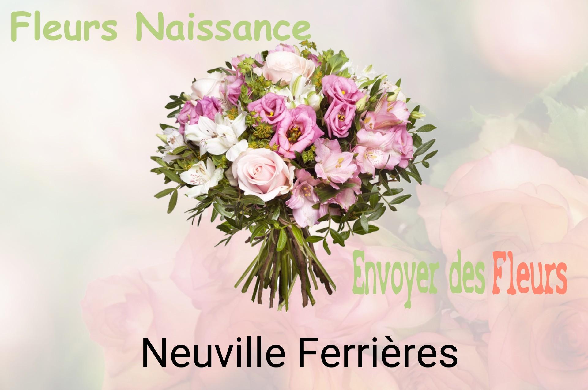 Bouquet de fleurs de naissance livré à Neuville-Ferrières